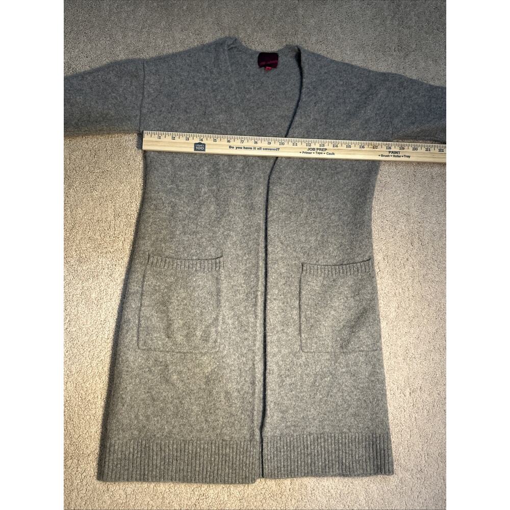 State Cashmere Long Duster Sweater Women’s M 100% Premium Cashmere Open Front - Picture 8 of 9